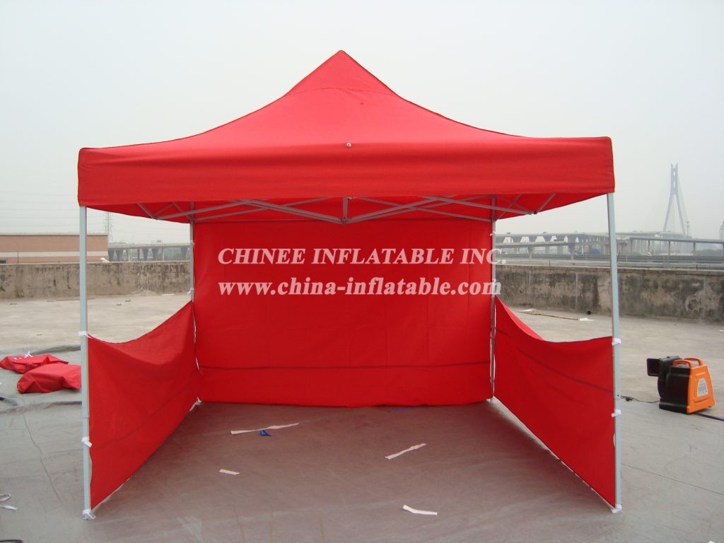 F1-36 Commercial Folding Red Canopy Tent