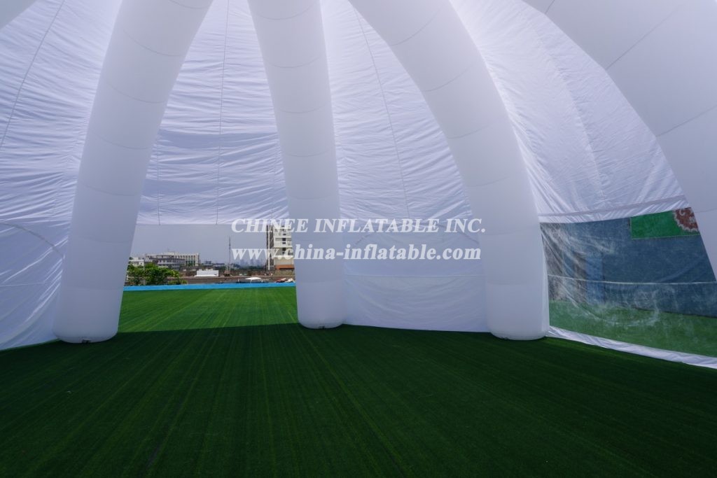 Tent1-403 Customized Commercial Lawn Marquee White Inflatable Spider Tent