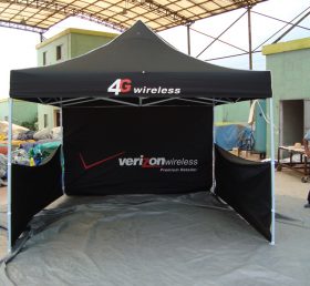 F1-22 Commercial Folding Black Canopy Tent