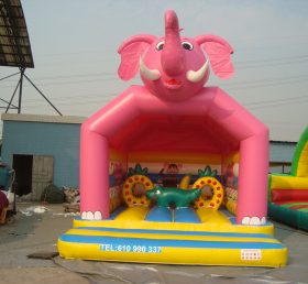 T2-2532 Pink Elephant Inflatable Bouncer