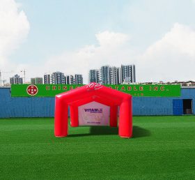 Tent1-4636 Red Event Inflatable Kiosk