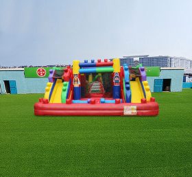 T2-4654 Lego Bouncy Castle With Slide Pool