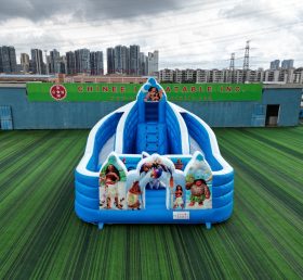 T8-4260B Moana Themed Dual Lane Inflatable Slide