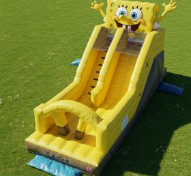 T8-8059 Spongebob Inflatable Dry Slide