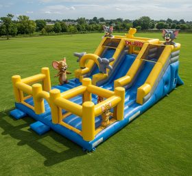 T8-8072 Tom and Jerry Inflatable Dry Slide