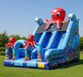 T8-8240 Octopus Theme Inflatable Dry Slide