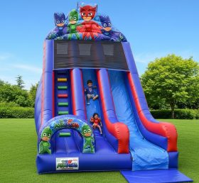 T8-8263 Pj Masks Theme Inflatable Dry Slide