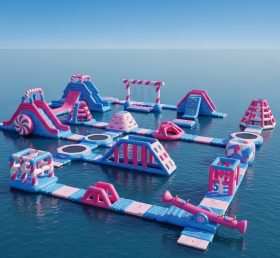 S203 Candy Theme Inflatable Water Park