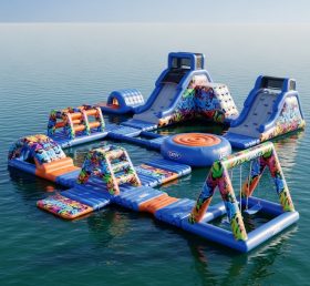 S211 Graffiti Theme Inflatable Water Park