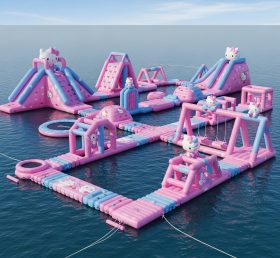 S213 Hello Kitty Theme Inflatable Water Park