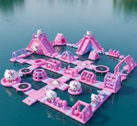 S216 Hello Kitty Theme Inflatable Water Park