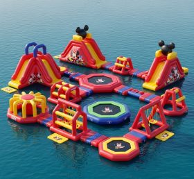 S224 Mickey & Minnie Theme Inflatable Water Park