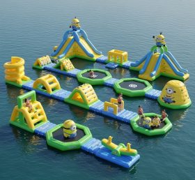 S227 Minions Theme Inflatable Water Park