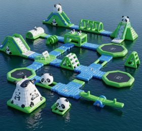S239 Panda Theme Inflatable Water Park