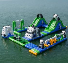 S243 Panda Theme Inflatable Water Park