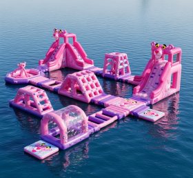 S247 Pink Panther Theme Inflatable Water Park