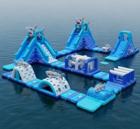 S260 Shark Theme Inflatable Water Park