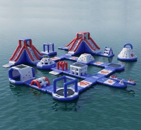 S272 Superhero Theme Inflatable Water Park