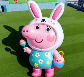 Cartoon3-158 Peppa Pig Easter Bunny Inflatable Cartoon