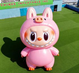 Cartoon3-209 Pop Mart Labubu Cute Pink Pig Character Inflatable Cartoons