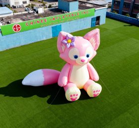 Cartoon3-459 Pink Fox Inflatable Cartoon