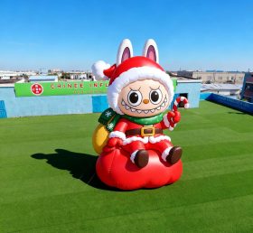 Cartoon3-716 Pop Mart Labubu Christmas Santa Inflatable Cartoon