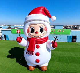 Cartoon3-717 Pop Mart Labubu Christmas Snowman Inflatable Cartoons