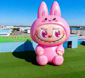 Cartoon3-728 Pop Mart Labubu Pink Pig Inflatable Cartoon