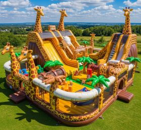 GF2-605 Giraffe Theme Inflatable Park