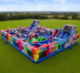 GF2-619 Graffiti Theme Inflatable Park