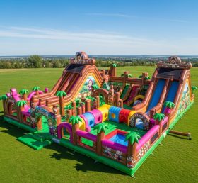 GF2-648 Masha and the Bear Theme Inflatable Park