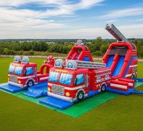 Pool3-467 Firetruck Theme Pool Water Park