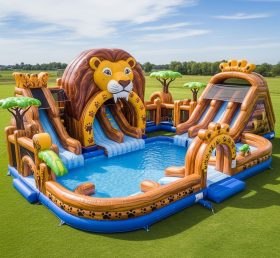 Pool3-484 Lion Theme Pool Water Park