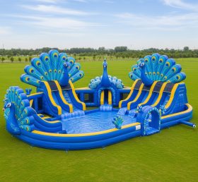 Pool3-506 Peacock Theme Pool Water Park