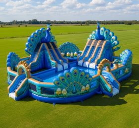 Pool3-507 Peacock Theme Pool Water Park
