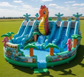 Pool3-525 Seahorse Theme Pool Water Park