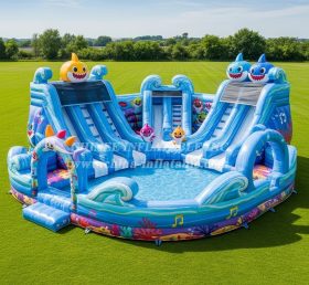Pool3-561 Baby Shark Theme Pool Water Park