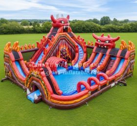Pool3-575 Blaze Monster Theme Pool Water Park