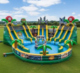 Pool3-655 Ninja Turtles Theme Pool Water Park