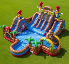 Pool3-739 Woody Woodpecker Theme Pool Water Park