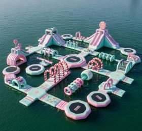 S414 Candy Theme Inflatable Water Park