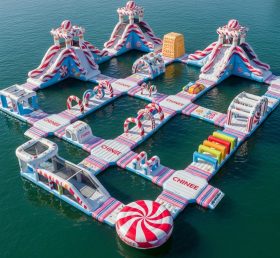 S415 Candy Theme Inflatable Water Park