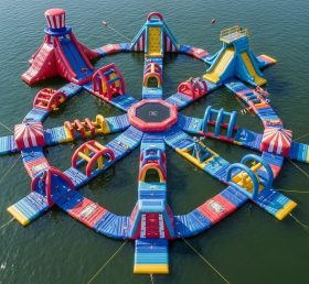S423 Circus Theme Inflatable Water Park