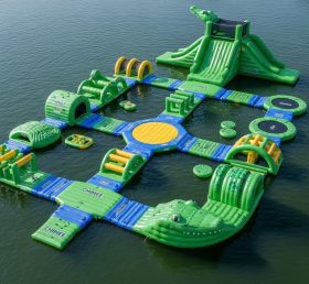 S427 Crocodile Theme Inflatable Water Park