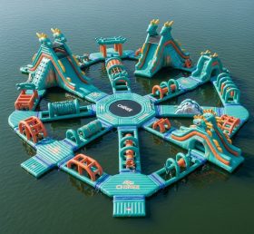S444 Dragon Theme Inflatable Water Park