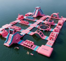 S472 Flamingo Theme Inflatable Water Park