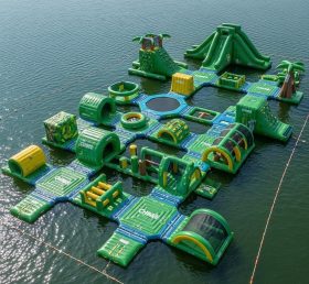 S491 Jungle Theme Inflatable Water Park