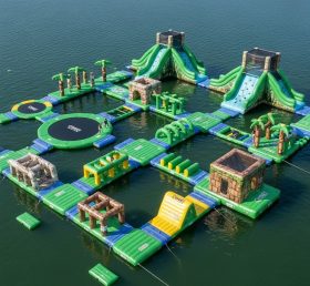 S492 Jungle Theme Inflatable Water Park
