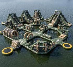 S509 Military Style Theme Inflatable Water Park