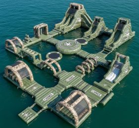 S510 Military Style Theme Inflatable Water Park